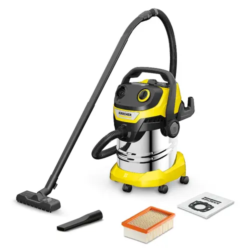 Aspirator uscat-umed WD 5 S filtru-M autocuratare 60 l/s 210 mbar 25 L 1100W steel KARCHER Aspirator uscat-umed WD 5 S filtru-M autocuratare 60 l/s 210 mbar 25 L 1100W steel KARCHER