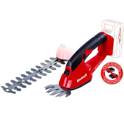 Trimmer electric pentru iarba si gard viu pe acumulator Einhell Power X-Change GE-CG 18 Li Solo, 18 V, latime taiere iarba 10 cm, lama arbusti 20 cm