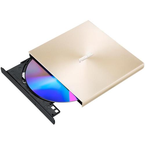 DVD writer extern ASUS ZenDrive U8M, 8X, ultra-subtire 13.9mm, suport M-DISC, USB tip C, compatibil Windows si Mac OS, Nero BackItUp, E-Green, Auriu - 0 | YEO