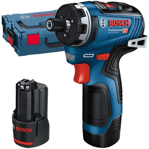 Masina de insurubat cu 2 acumulator Bosch - GSR 12V-35 HX - i, Li-Ion, 12 V, 3 Ah, 35 Nm, motor fara perii, turatie reglabila