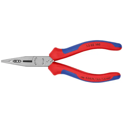 Cleste universal pentru electricieni, manere multicomponent, KNIPEX, 160 mm