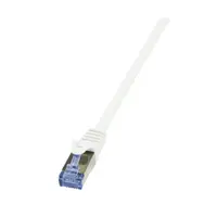 Cablu Patchcord Logilink CQ4051S, S/FTP, Cat6a, 2m, alb