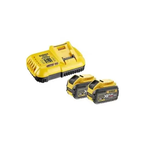 Set 2 acumulatori si incarcator Dewalt, FlexVolt, 9.0 Ah