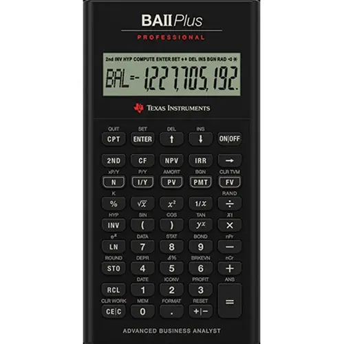 Calculator financiar Texas Intruments BAII Plus Professional