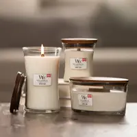 Lumanare Parfumata Borcan Mic WoodWick White Teak
