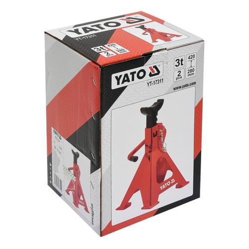 Set 2 suporti pentru auto Yato YT-17311, capacitate 3 Tone