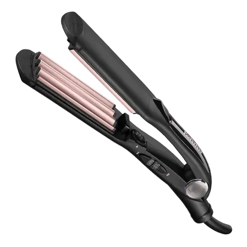 Placa pentru creponat parul BaByliss 2165CE, 210 °C, Turmalina-Ceramica, Negru