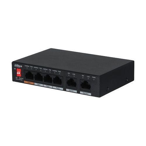 Switch Dahua PFS3006-4ET-60-V2 PoE 4+2 porturi, 250m, 30W, 60W Switch Dahua PFS3006-4ET-60-V2 PoE 4+2 porturi, 250m, 30W, 60W
