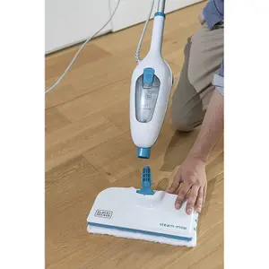 Mop cu aburi 5 in 1, BLACK & DECKER FSM13E5-QS, 0.38l, 1300W, alb-verde