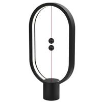Lampa LED Allocacoc Heng Balance Lamp Ellipse, USB Type-C, 5W, 50 lm, 1A 5V, lumina calda, Negru