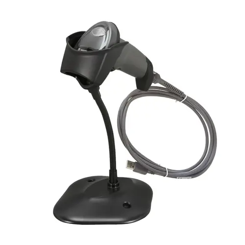 Cititor coduri de bare Zebra LI2208, 1D, USB, stand, Negru