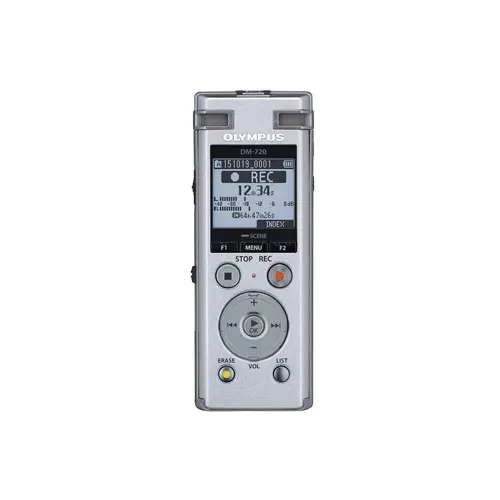 Reportofon stereo Olympus DM-720, 4GB, Argintiu