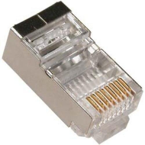 Set de conectori modulari ecranati Gembird, LAN RJ45, 100 bucati