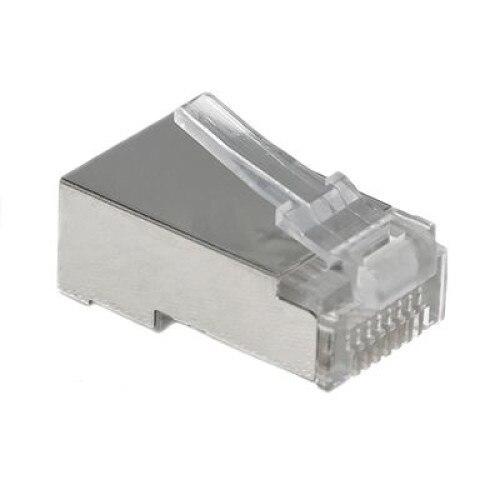 Pachet de conectori modulari ecranati LogiLink, RJ45, cat.5e, 100 bucati