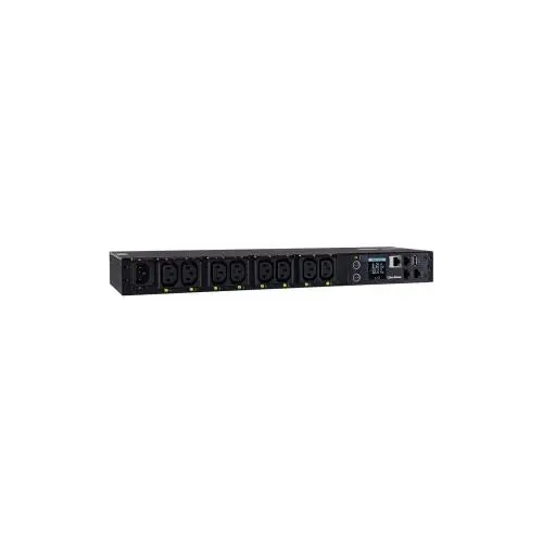 PDU pentru montaj in dulapul de server , CyberPower , PDU41004 16A 8 prize C13 2 prize C19 , negru