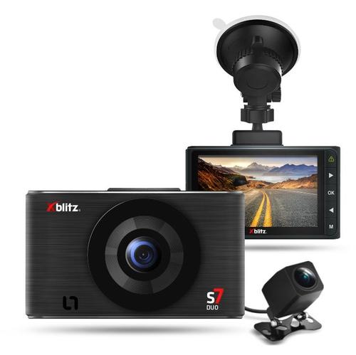 Camera auto DVR Xblitz S7 Duo, Full HD, Dual fata/spate, unghi de filmare 170°, display LCD 3inch, senzor G (Negru) - 0 | YEO