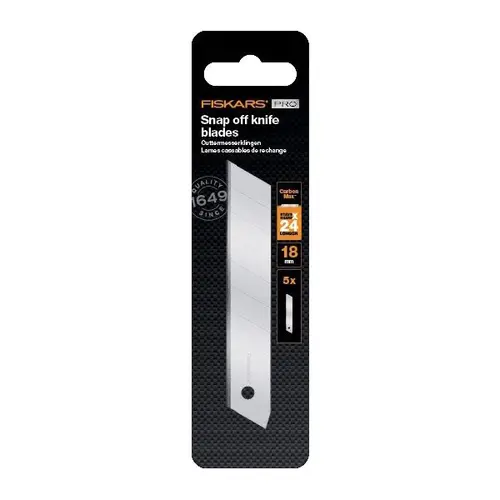 Lame segmentate cutter Fiskars CarbonMax 18 mm, set 5 buc