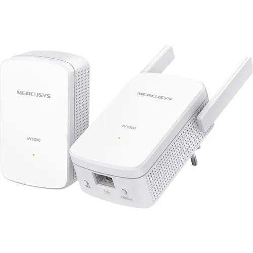 Kit Adaptor Powerline Mercusys MP510 KIT, AV1000 Gigabit, 2 antene Wi-Fi