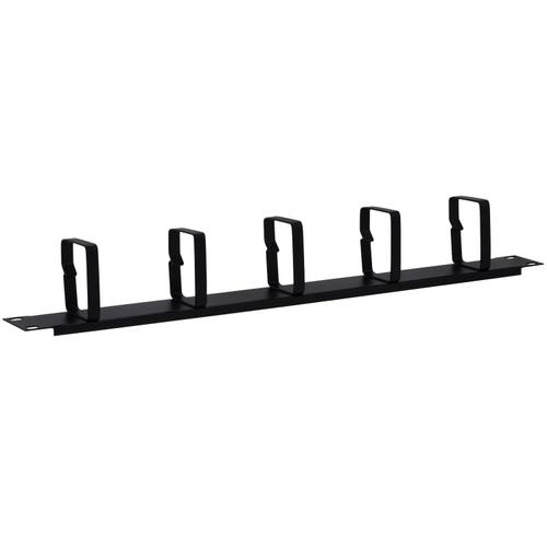 Panou gestionare cabluri Spacer SPCM-1U-BK, tip masca orizontala, 19 inch, 1U