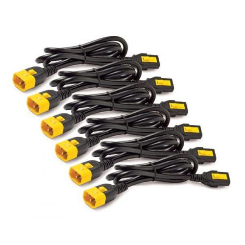 Set 6 cabluri de alimentare cu blocare, APC , C13 la C14 , 1.8m