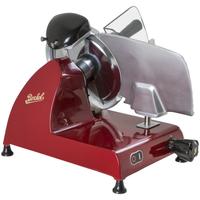 Feliator profesional electric Berkel, Red Line 250, grosime reglabila, sistem de siguranta, ascutitor integrat, curatare usoara, lama aluminiu 25 cm, design inovativ, calitate premium, rosu