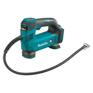 Pompa de umflat roti Makita DMP180Z compatibila cu acumulatori Li-Ion 18V (livrata fara acumulatori si incarcator)