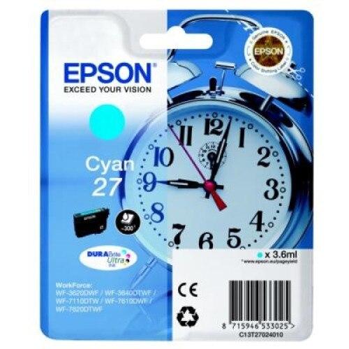 Cartus cerneala Epson Workforce, Cyan nr. 27, 3.6ml