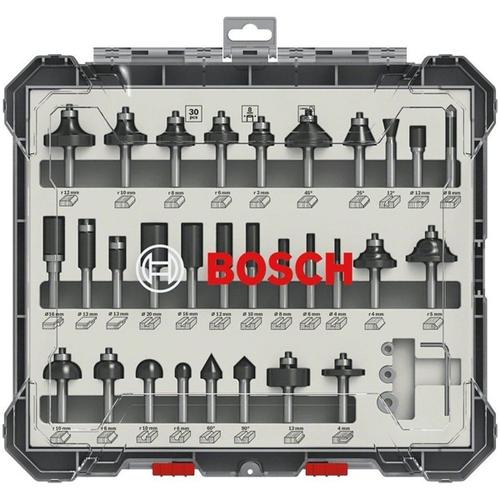 Set 30 freze Bosch 2607017475, tija 8 mm, ambalaj plastic