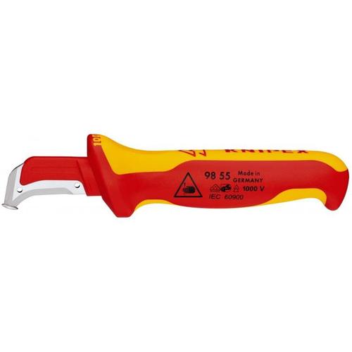 Cutit de electrician semicircular, 1000V, Knipex 98 55 SB