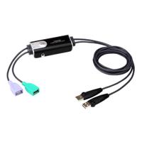 Switch KVM Aten CS62KM-AT, 2 porturi USB, control mouse si tastatura pentru 2 PC-uri