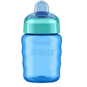 Cana cu tetina de formare Philips-AVENT, 260ml, 9luni+, Albastru
