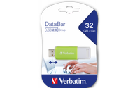 Stick USB Verbatim 49454 DataBar, USB 2.0, 32 GB, Verde