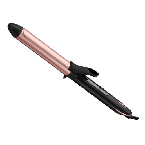 Ondulator BaByliss C451E, Bouncy Curls 25mm, 210 grade, Invelis Quartz-Ceramic, 6 trepte de temperatura, LED, Roz/Negru