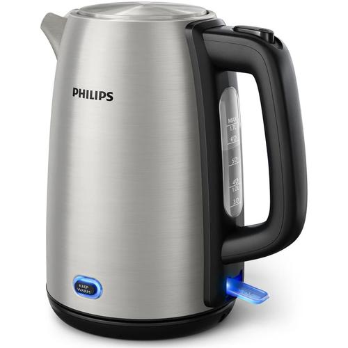 Fierbator Philips solar 2000W finisaj metalic inox 1.7l, capac cu arc, mentine la cald