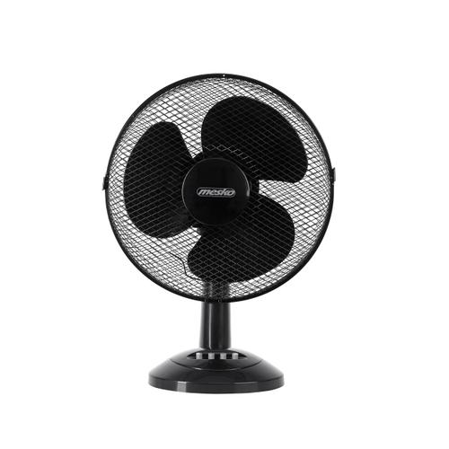 Ventilator pentru Birou Mesko MS7309,  40 W, Diametru 30 cm, 3 Trepte de Viteza, Functie de Oscilare (Negru)