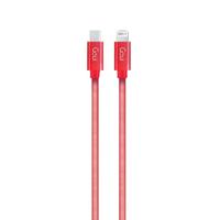 Cablu de date Goui G-METALLICC94-R, USB Type-C - Lightning, 1 m, Rosu