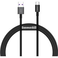 Cablu de date Baseus CATYS-A01, USB - USB Type-C, 2 m, Fast Charge, 66W, Negru