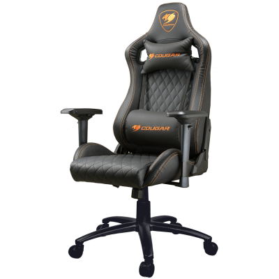 Scaun Gaming Cougar Armor S 3MASBNXB.0001, PVC Piele, reglabil (Negru/Portocaliu)
