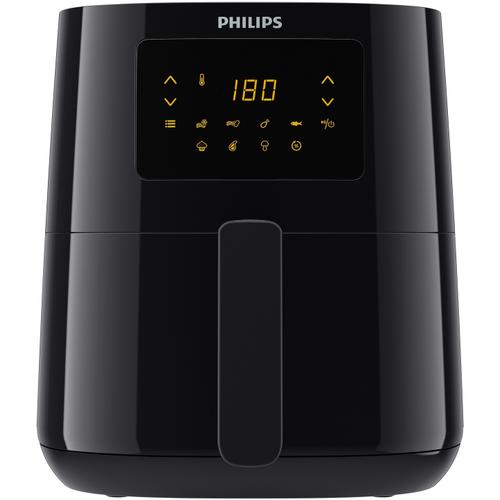 Friteuza fara ulei Philips Airfryer Essential Collection compact digital, capacitate 4.1 L, afisaj digital, 7 setari presetate (cartofi congelati, carne, peste, functie de mentinere la cald si multe altele), Curatare usoara