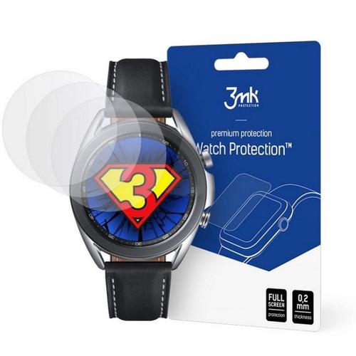 Set 3 Folii Protectie 3MK FlexibleGlass, pentru Samsung Galaxy Watch 3 45mm, 7H, 0.3 mm