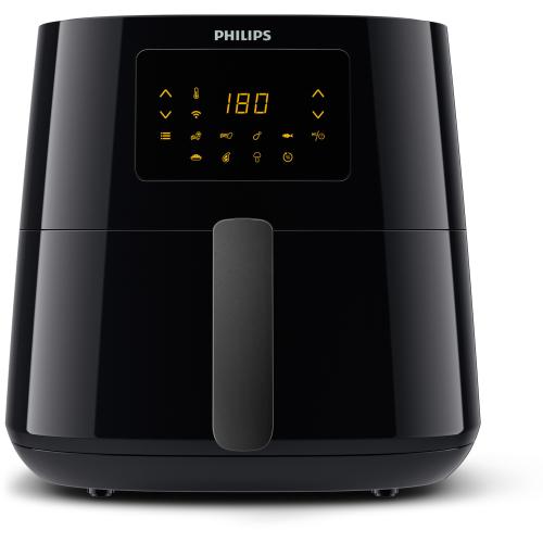 Friteuza fara ulei Philips HD9280/90 Airfryer Essential Collection, capacitate 6.2 L, Rapid Air, Digital, Wifi, 7 presetari, Negru