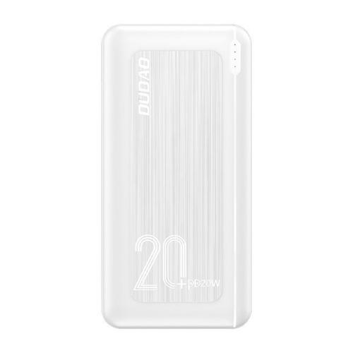 Acumulator extern Dudao 20000 mAh, Incarcare rapida 3.0, 20W, 2x USB / USB Type C, Alb