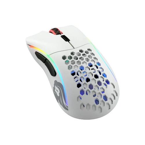Mouse Wireless Gaming Glorious PC Gaming Race Model D,  USB, 19000 dpi, iluminare RGB (Alb)