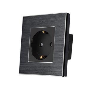 Priza Simpla LUXION cu rama din aluminiu
