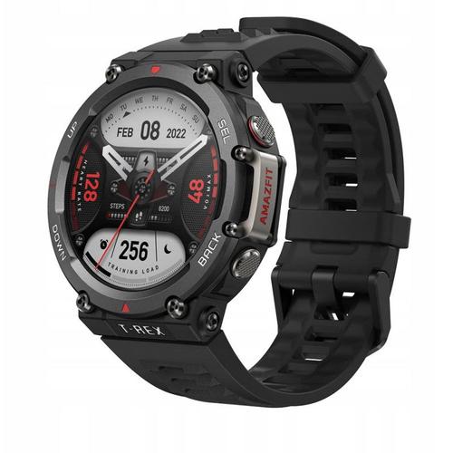 Smartwatch Huami Amazfit T-REX 2, Display AMOLED 1.39inch, Bluetooth, GPS, bratara silicon, Android/iOS (Negru)