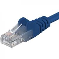 Patchcord PremiumCord SFTP RJ45-RJ45 Cat.6A, 0.25m, cupru integral, 26AWG (Albastru)