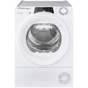 Uscator de rufe Candy Rapido ROE H8A2TE-S, Pompa de caldura, 8 kg, Clasa E, WiFi, Easy case, Senzor uscare, Antisifonare, Alb