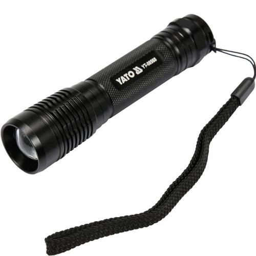 Lanterna cu acumulator, led, Yato YT-08568, XPG3 CREE 6 W, 500 lm, Li-Ion, aluminiu, IPX7