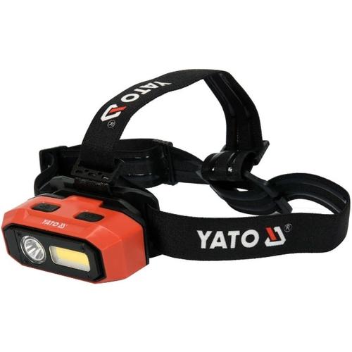 Lanterna LED pentru cap YATO, cu acumulator Li-Ion 3.7 V, 800 Lm