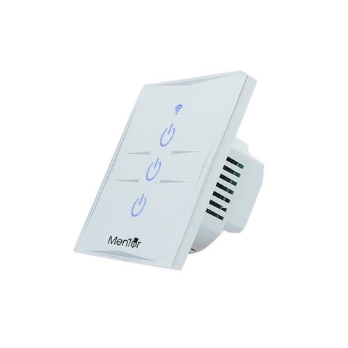 Intrerupator Smart triplu Mentor ES028 WiFi 10A 1800W, cu touch